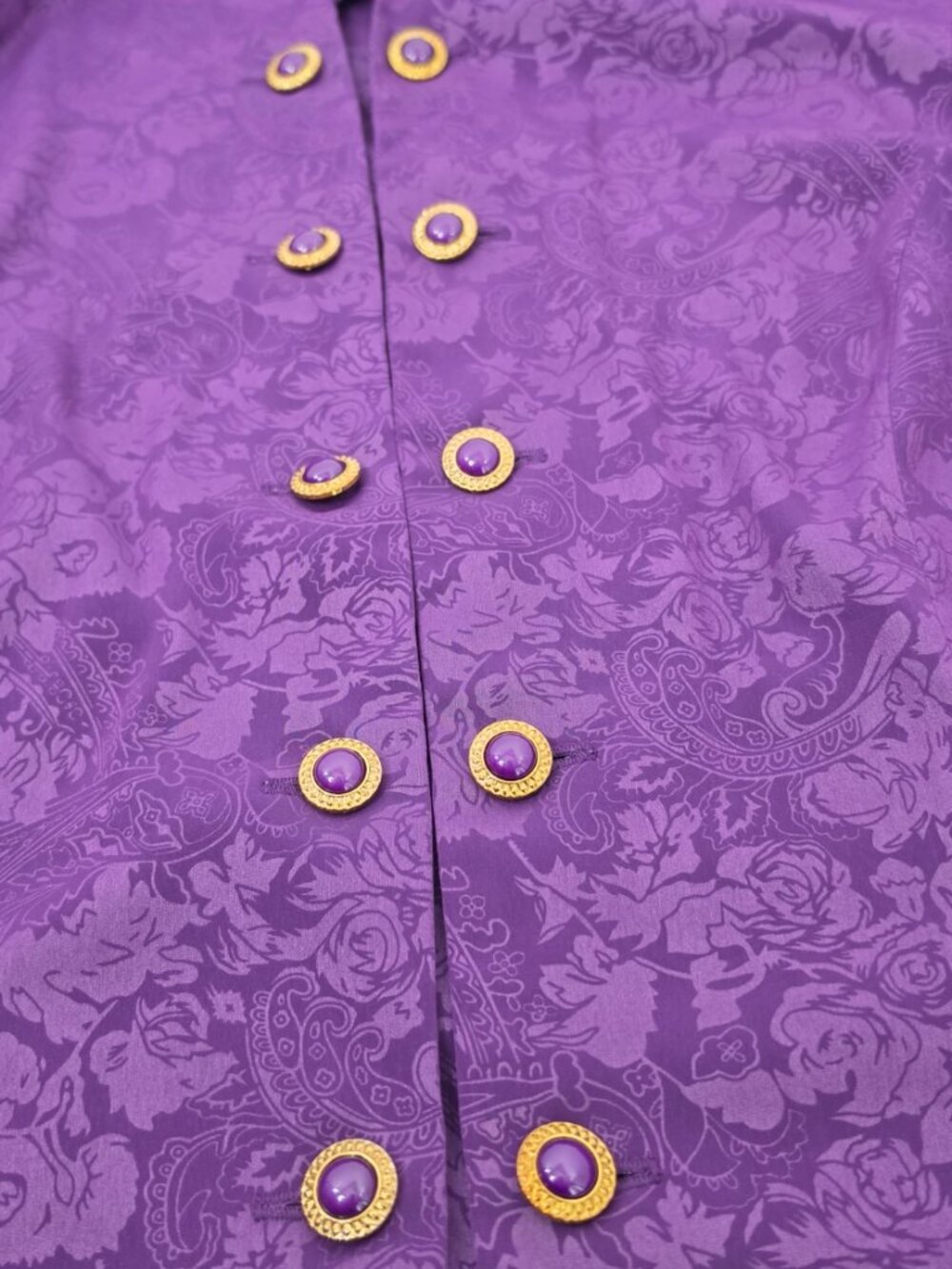 Leslie Fay Dress Petite Purple Floral Blazer - Picture 3 of 12